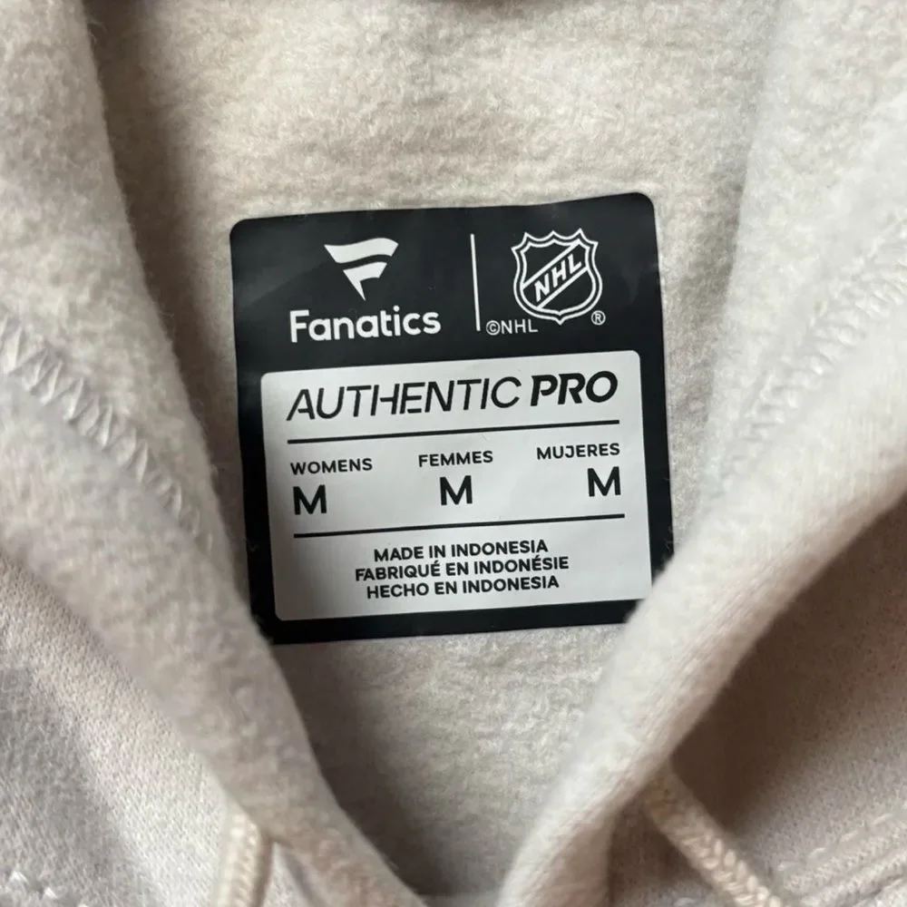 Women's Fanatics Branded NHL Authentic Pro Cream Hoodie
